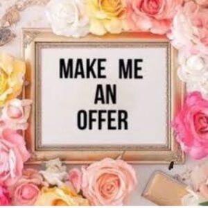 Make me an offer or on a bundle of 2 or more and get 15%